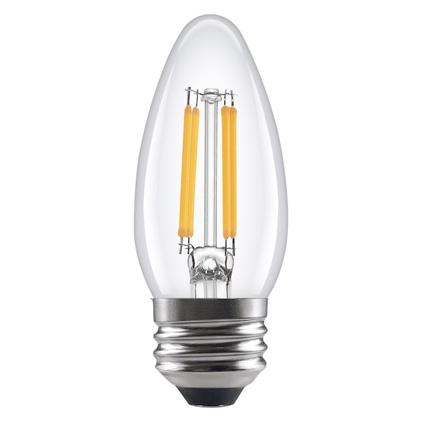 Ledvance/ Sylvania LED B10, 5, 5W, Dimmable, 90CRI, 500 Lumens 2700K, 15000 Life, E26 MediumBase LED5.5B10BLUNTDIM927CL13YTL - main