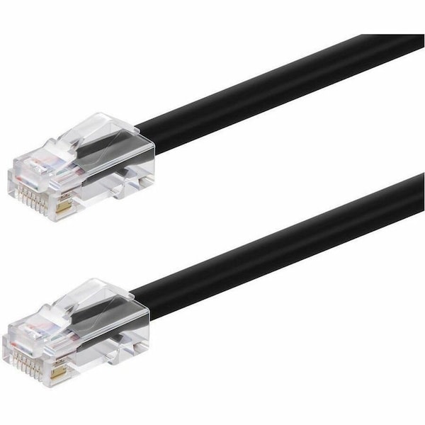 Monoprice CAT6A 100FT BLACK PATCH CABLE, 26AWG, 10G, BARE COPPER CONDUCTOR, GOLD 45437 - main