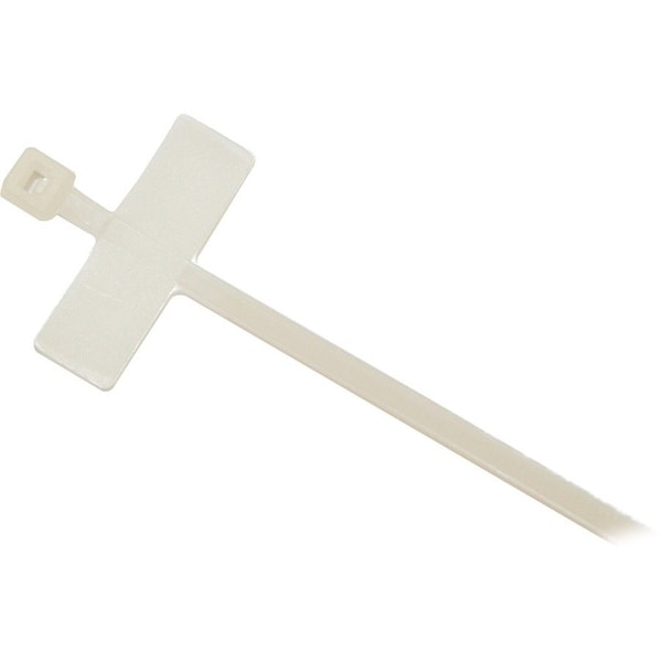 Dolphin Components Cable Tie, 4 in L, 3/4 in Max Bundle Dia., Natural, Nylon, 18 lb Strength, 100 PK DC-4F - main