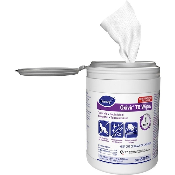 Diversey Oxivir Tb Wipes, White DVO4599516 - main