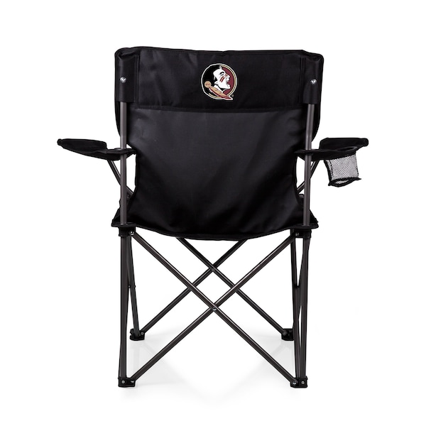 Picnic Time Family Of Brands NCAA Florida State Seminoles PTZ Camp Chair - Beach Chair with Carrying Bag, Black 804-00-179-174-0 - main