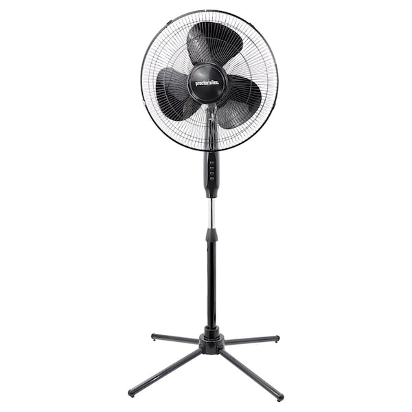 Proctor-Silex 16 Inch 50w Oscillating Standing Fan in Black 750123603M - main