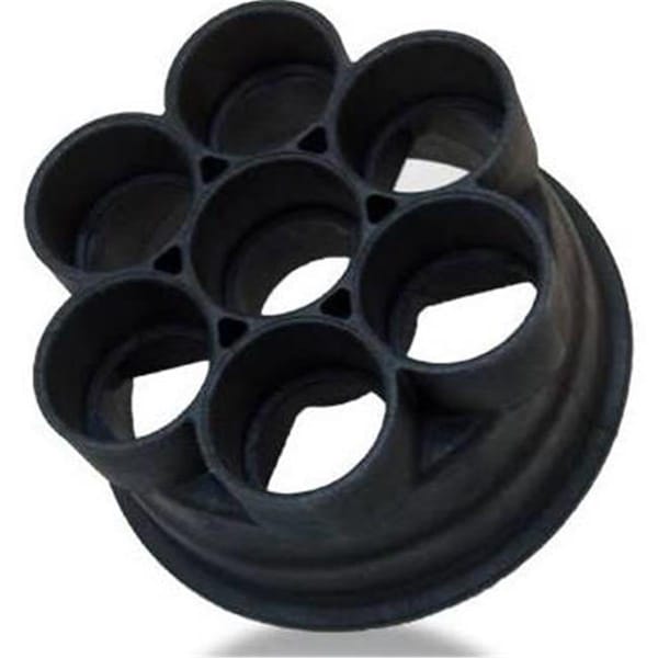 Paramount Apparel 2 in. 6 Port Valve Base - Black 5302403203 - main