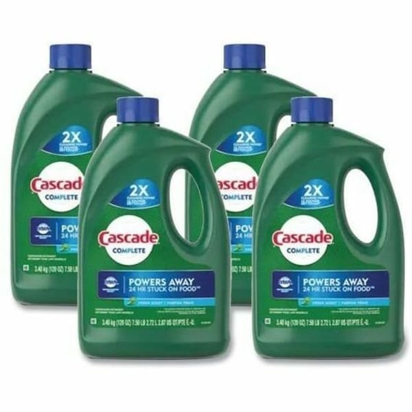 Cascade Dishwasher, 120 oz Liquid, Fresh, 4 PK 80354945 - main