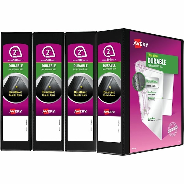 Avery Binders, Durable View 3 Ring, 2 In, PK4 05739 - main