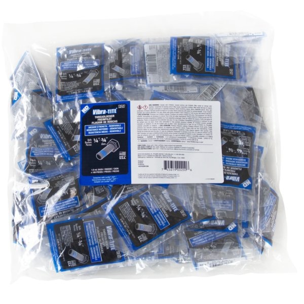 Vibra-Tite Medium-Strength Threadlocker, 121, Blue, Medium, Liquid, 0.06 fl oz, Capsule 12102X100 - main