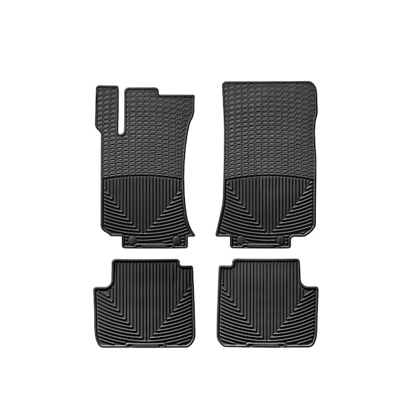 Weathertech Black, Front and Rear All Weather Floor Mats MB V251 B - main