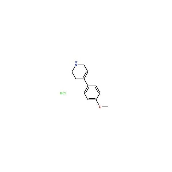 Ak Scientific 4-(4-Methoxyphenyl)-1, 2, 3, 6-tetrahydropyridine hydrochloride (100mg), CAS 143017-63-4 0257AP-100mg - main