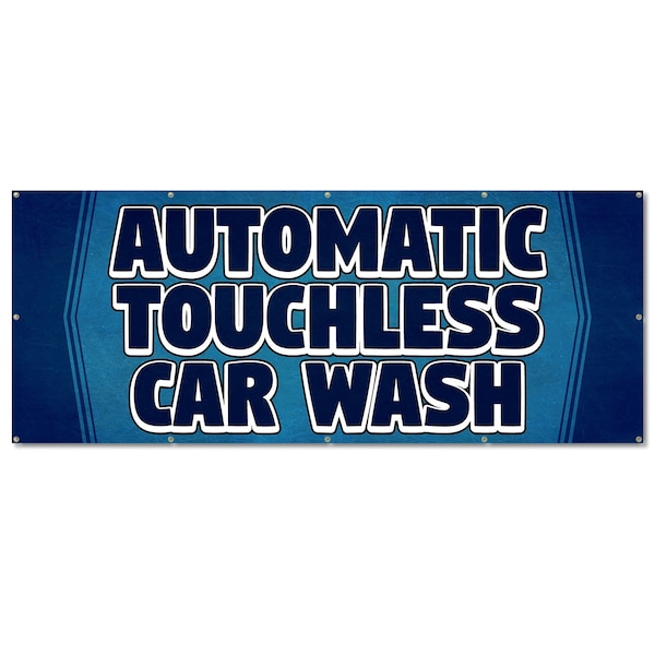 Signmission Automatic Touchless Car Wash, 48 Inch, Banner B-120-30344 - main
