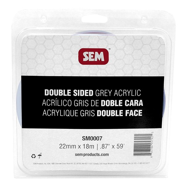 Sem HS Grey Acrylic Double Sided Tape, .87'' x 59' SM0007 - main