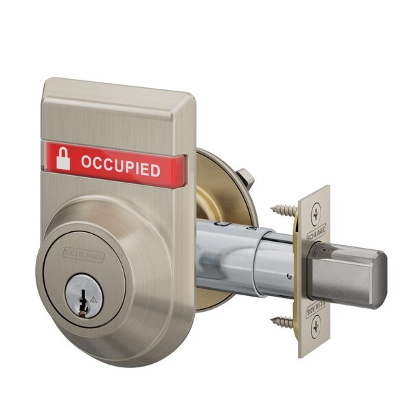 Schlage Commercial Commercial Deadbolts Single Cylinder Satin Nickel B560P619OSOCC - main