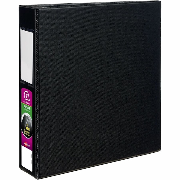 Avery Binder, EZD Ring, Label Holder, 2", Black 08502 - main