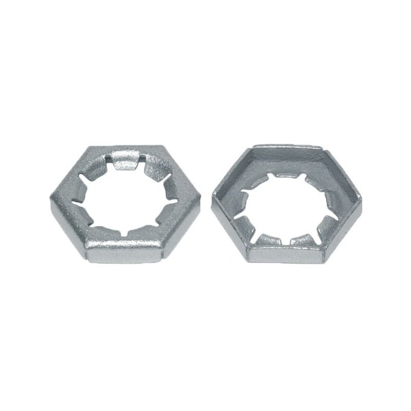 Huyett Self-Retained Nuts, 3/8"-16, Spring Steel, Zinc Plated, 0.155 in Ht EFLNH-RF381600-598 - main