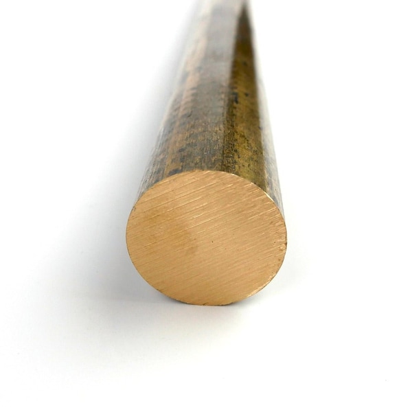 Usa Industrials 360 Brass Round Bar - H02 Extruded - 1/4in Diameter x 48in long ROD-360-0.25X0.25-48 - main