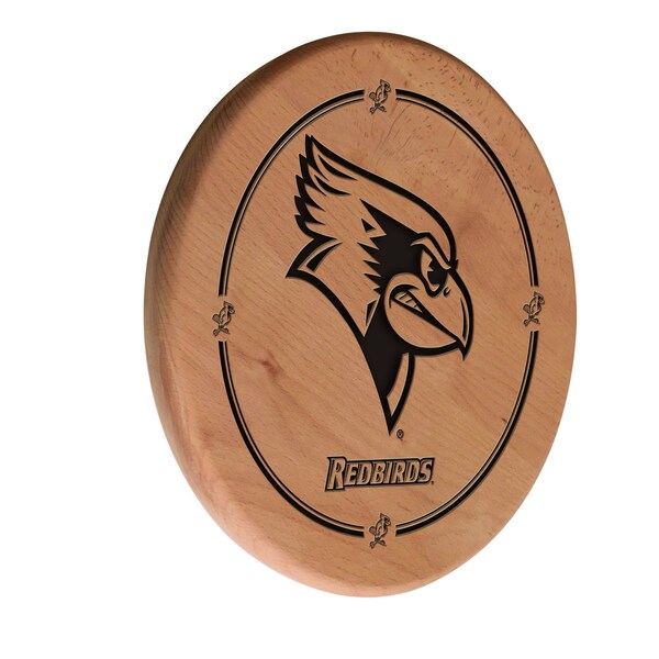 Holland Bar Stool Co Illinois State University 13" Laser Engraved Solid Wood Sign WSgnLNatIllStU - main