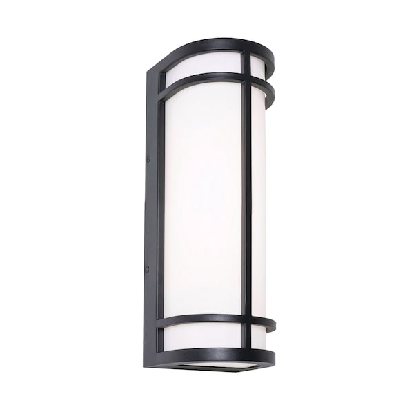 Afx Crain 16in LED Outdoor Sconce, Black CRNW0616LAJUDBK - main