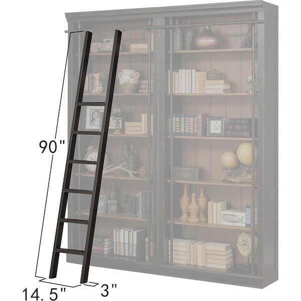 Toulouse Metal Ladder in Aged Ebony IMTE402 - main