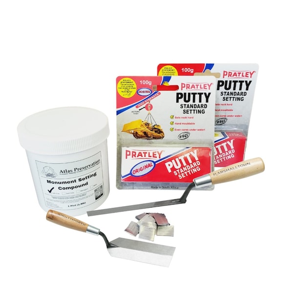 Join-Tite Medium Dark Grey Monument Repair Kit. Set Includes: One Quart of Monument Setting Compound, Four Ep MRK-DGm - main