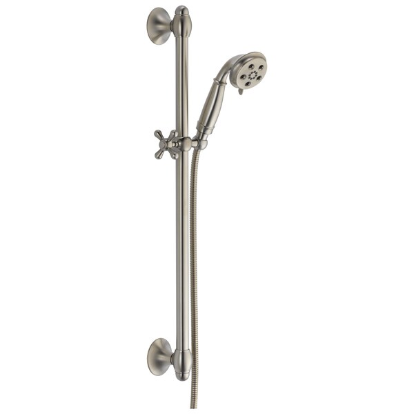 Delta Universal Showering Components H2OKinetic 3-Setting Slide Bar Hand Shower 51308-SS - main
