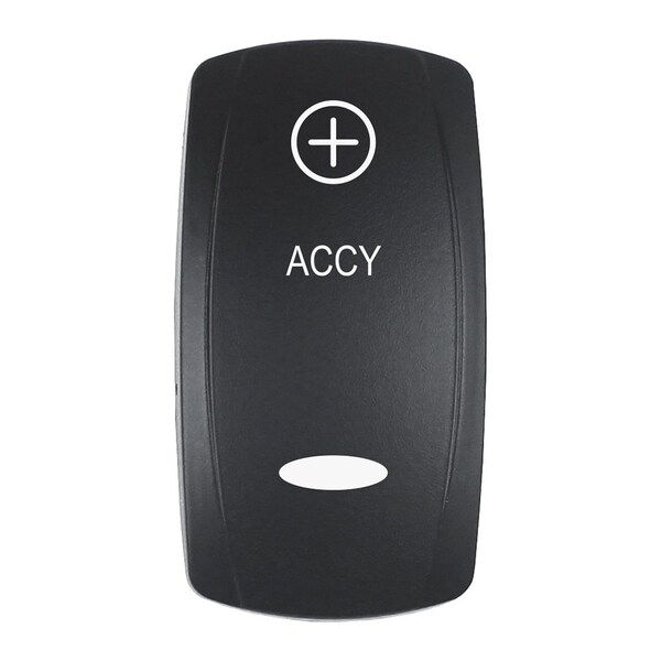 Pacer Group Pacer Actuator - 'ACCY' f/V Series Contura Switches - Black - Laser Etched Top/Bottom Light EV2LE-ACC - main