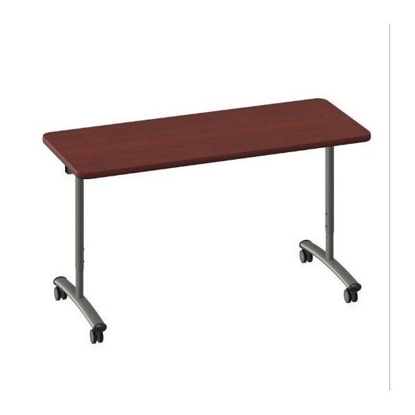 Correll Rectangle Premium Sit To Stand HPL Flip Top Table, 60 in W, 28 in to 38 in H, Particleboard Top FTS2460-21-14-21 - main
