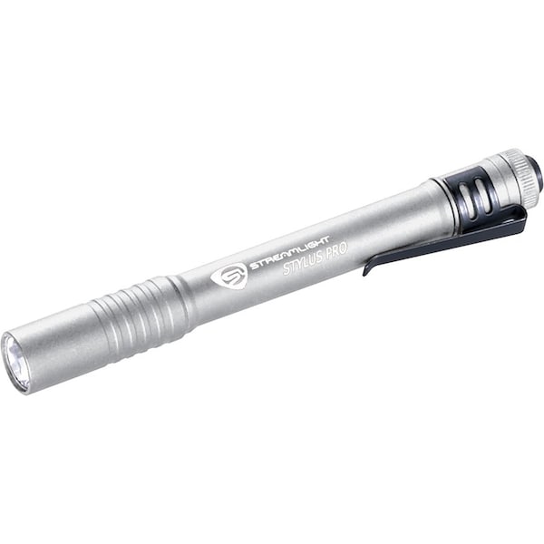 Streamlight STYLUS PRO Industrial Penlight, LED, Silver 66121 - main