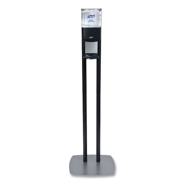 Purell ES8 Hand Sanitizer Floor Stand with Dispenser, 1,200 mL, 13.5 x 5 x 28.5, Graphite/Silver 7218-DS - main