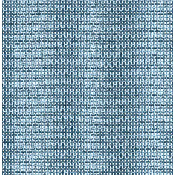 A-Street Prints Zia Blue Basketweave Wallpaper 4014-26442 - main