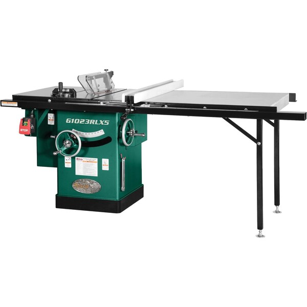 Grizzly 10" 5 HP 240V Cabinet Table Saw with 7' Rails G1023RLX5 - main