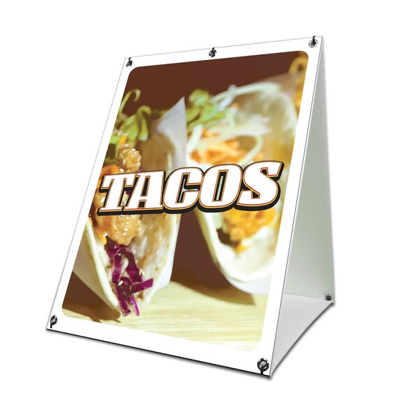 Signmission Tacos, 36 Inch x 24 Inch A-frame Yard Sign, Coroplast Yard Sign SBC-2436-30426 - main