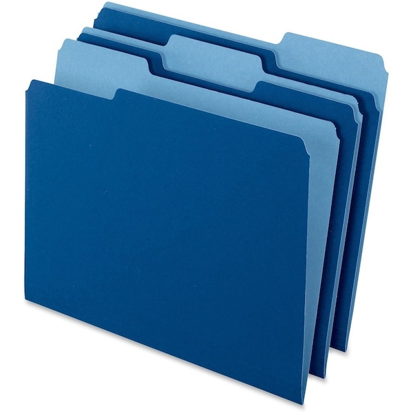Pendaflex FOLDER, LTR, 1/3, TAB, NY, 100PK 15213NAV - main