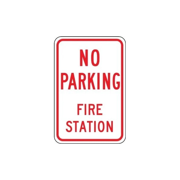 Accuform NO PARKING SAFETY SIGN FIRE FRP317RA FRP317RA - main