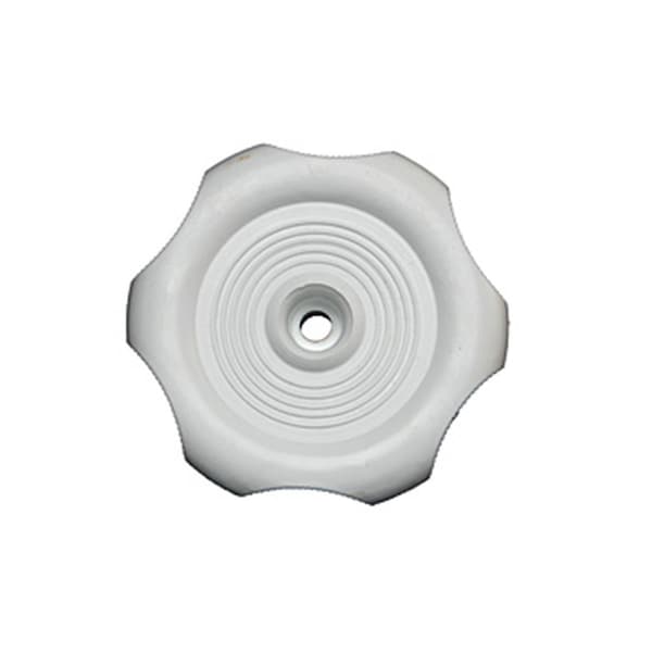 Overtime H717 White 1 In. Plastic Shaft Knob OV342405 - main