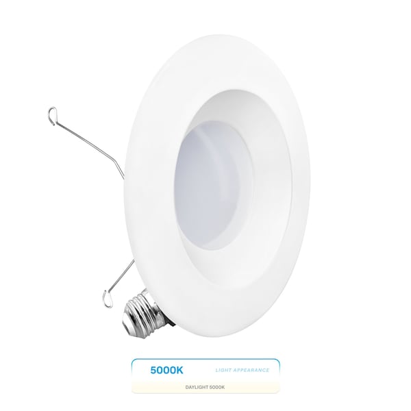 Infibrite 6 In. Retrofit 5000K Daylight LED Recessed Light Kit 12W 1100LM, Dimmable, Wet Rated IB-006-5-12W-WH - main