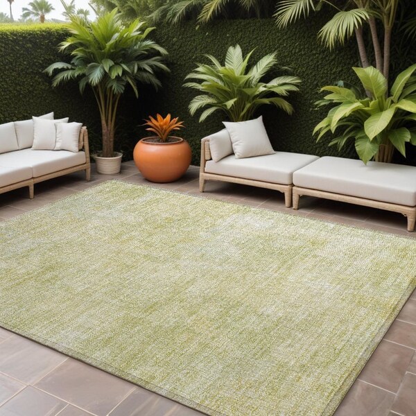 Homeroots 9' X 12' Gold Abstract Washable Non Skid Indoor Outdoor Area Rug 564258 - main