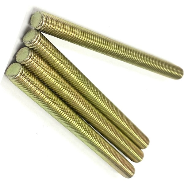 Zmg Fasteners Plus 7/16 - 20 X 24" FULLY THREADED STRAIGHT ROD SAE GR 8 J429 ZINC TRIVALENT YELLOW 2045999 - main