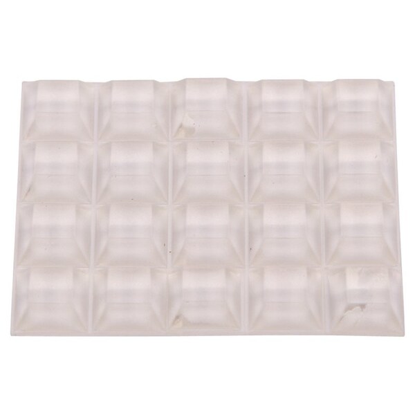 Prosource Furniture Bumper Pad, 1/2 in, Square, PU FE-50770-PS - main