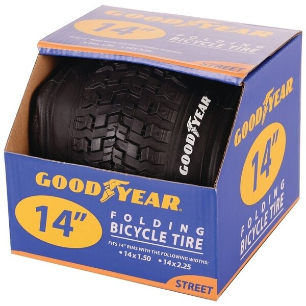 Kent 91051 Bike Tire, Folding, Black, For 1412 x 214 in Rim 91104 - main