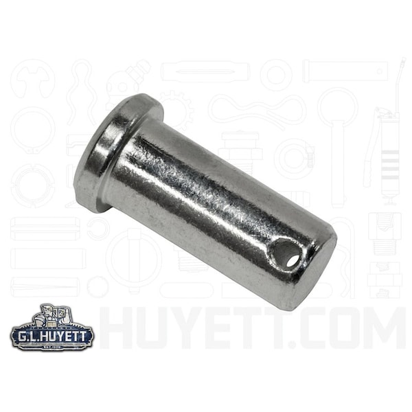 Huyett Clevis Pin, Zinc Plated, 0.625 in Dia x 3.766 in Overall L x 4.000 in Shank L x 0.156 in Hole Dia CLPZ-0625-4000 - main