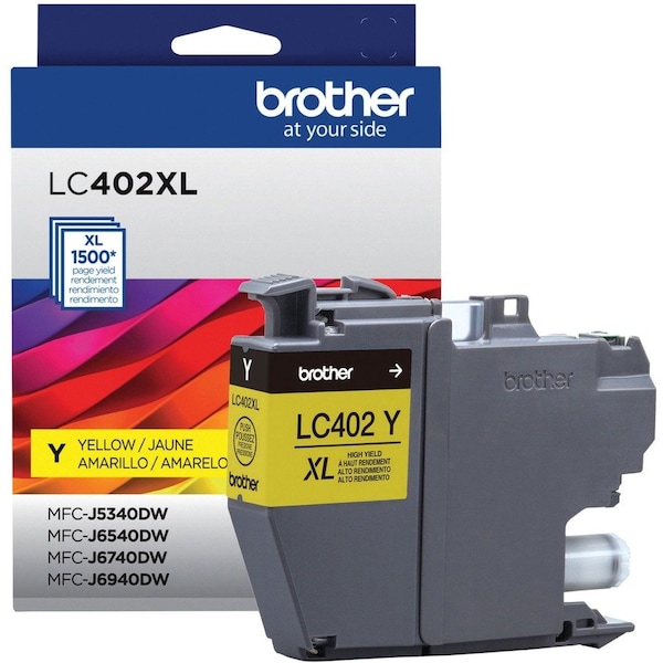 Brother High Yield Yellow Ink Cartridge LC402XLYS - main
