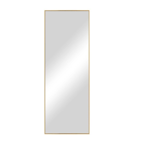 Homeroots 51" Gold Metal Framed Standing Mirror 564443 - main