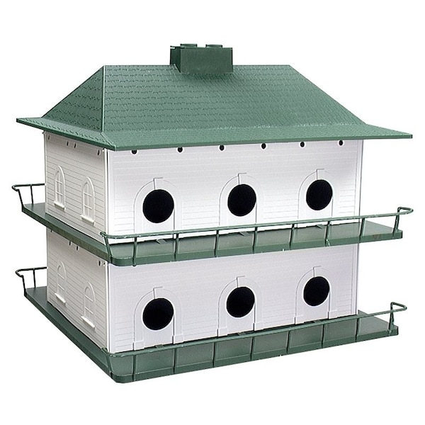 Heath HEATH PH-12 Bird House, Plastic, Green/White PH-12 - main