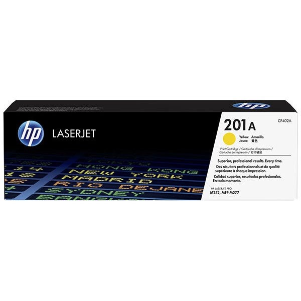 Hp 201A (CF402A) Yellow Original LaserJet Toner Cartridge (1,330 Yield) CF402A - main