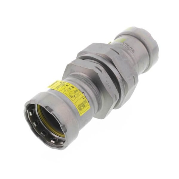 Viega MegaPressG union P1 1 P2 1 carbon steel zinc-nickel coating 25711 - main