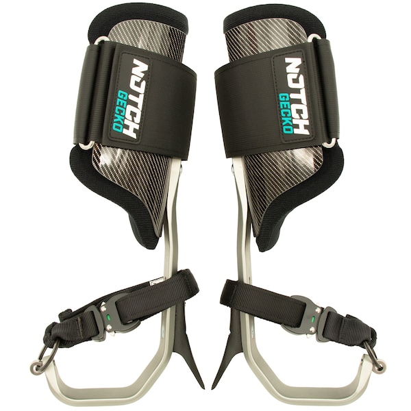 Notch Equipment Gecko Aluminum 3.0 Climbers w/Tree and Pole Gaffs Lightweight 5.3 lb. meets ASTM F887 100080 - main