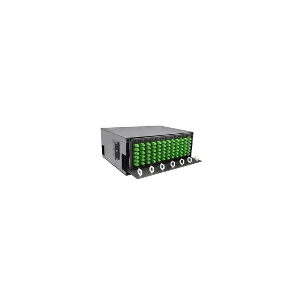 Cable Wholesale 4U Fiber Optic Patch Panel, Capacity 12 LGX Adapter Plates / Cassettes / Modules, Unloaded, 68F1-41220 - main