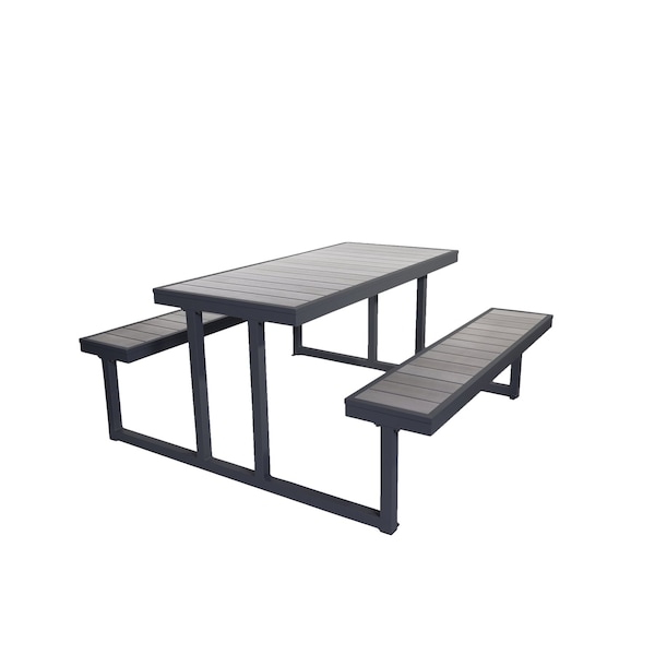 Bfm Seating Seaside Picnic Table PH7227GRBL - main