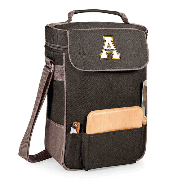 Picnic Time Family Of Brands NCAA App State Mountaineers Duet Wine and Cheese Tote Bag 623-04-175-794-0 - main