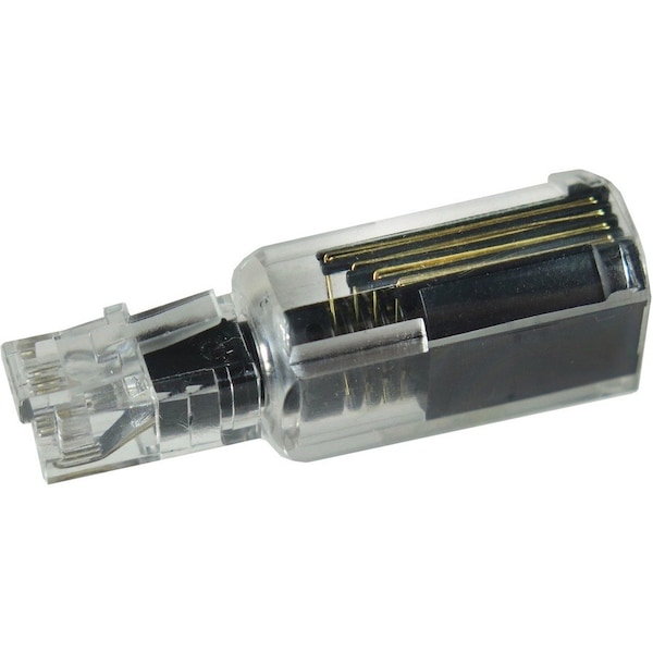 Softalk Telephone Cord Untangler, Clear/Black 21002 - main