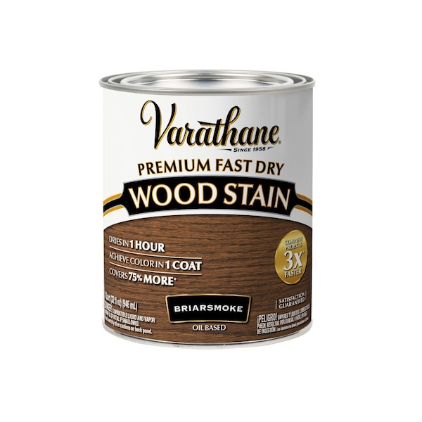 Varathane Premium Fast Dry Wood Stain, Briarsmoke, 1 Qt 313608 - main
